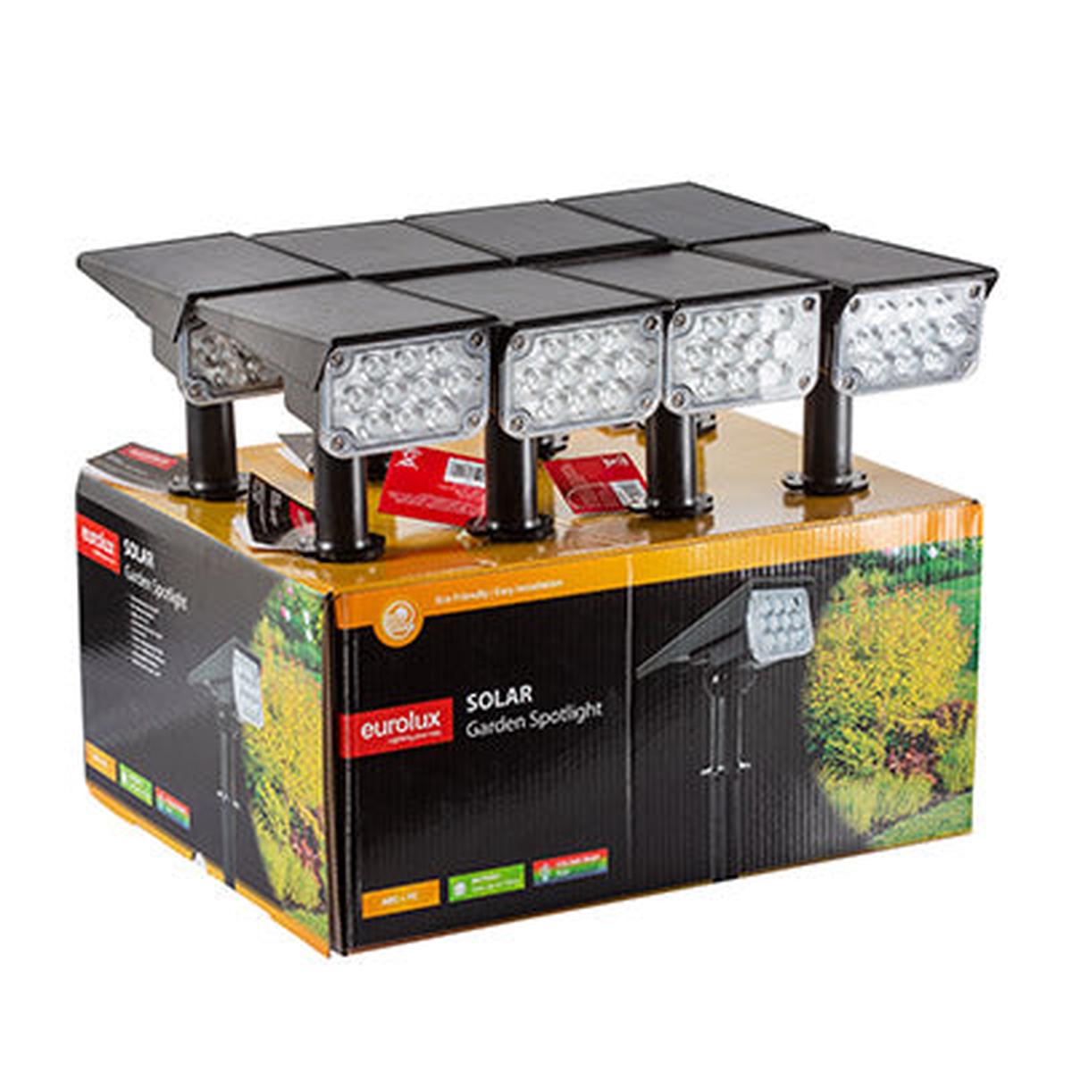 Eurolux Solar Garden Spotlight 3w RGB 1Pc