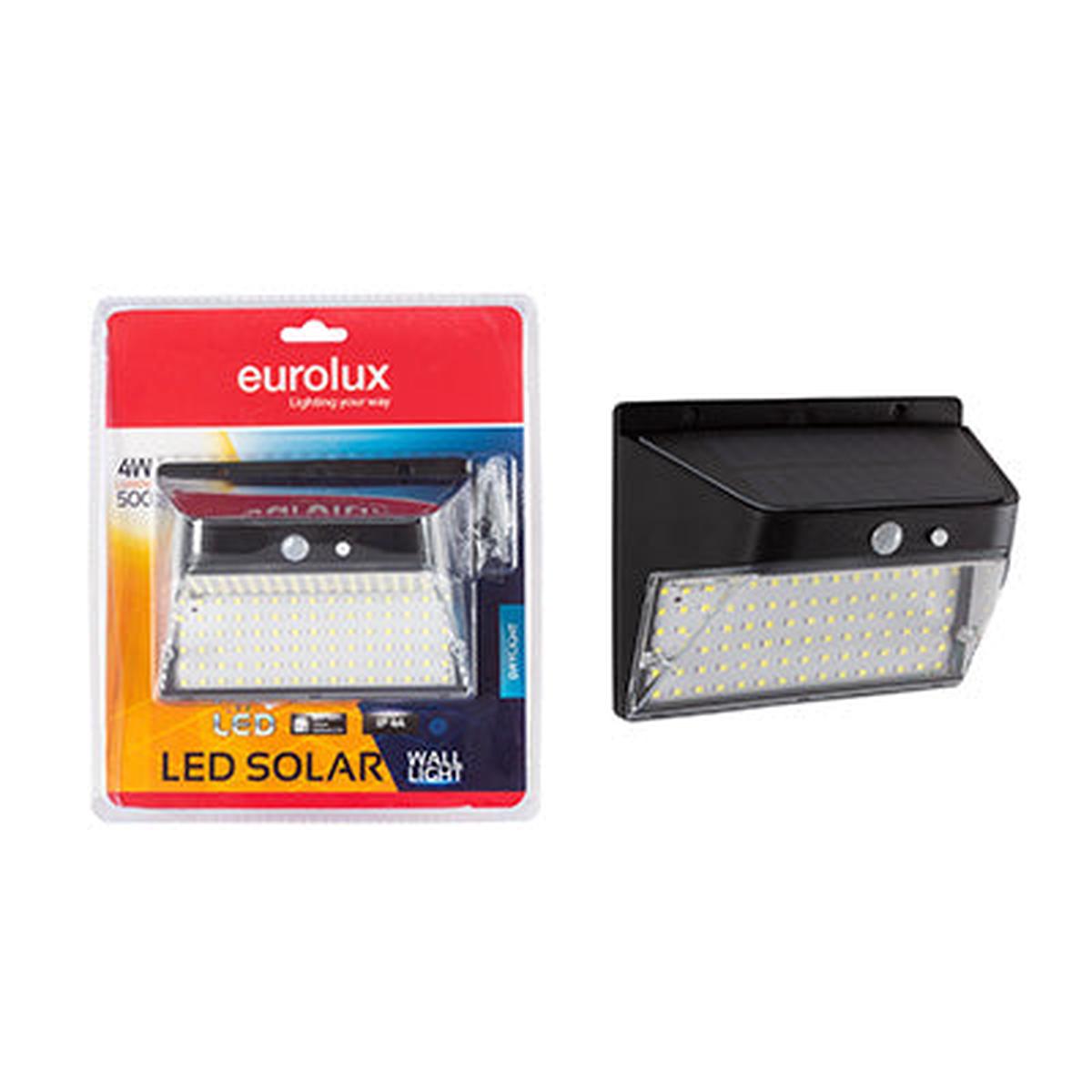 Eurolux Solar Wall Light Motion Sensor LED 4w 6000K