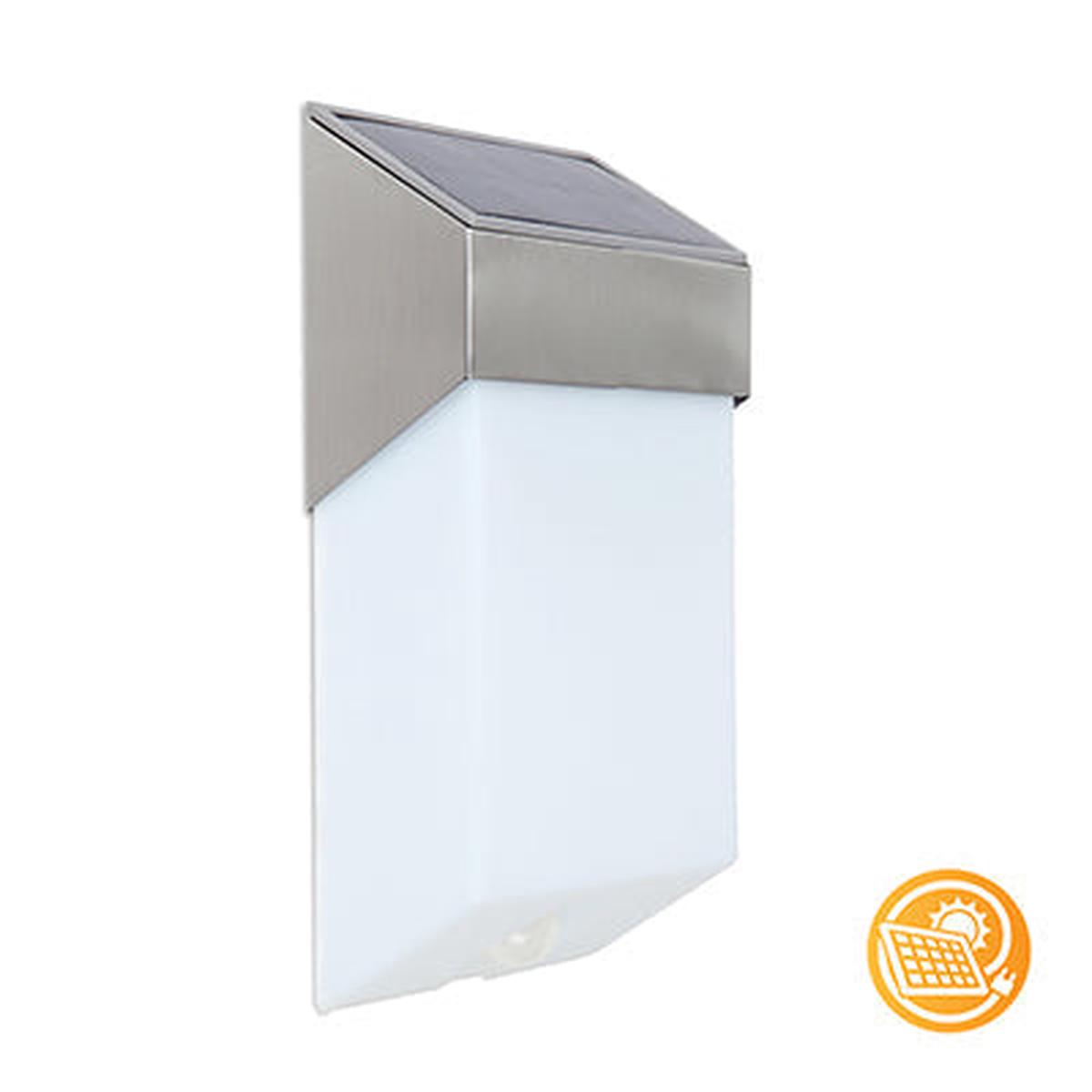 Eurolux Solar Wall Light Sostel 120mm Stainless Steel