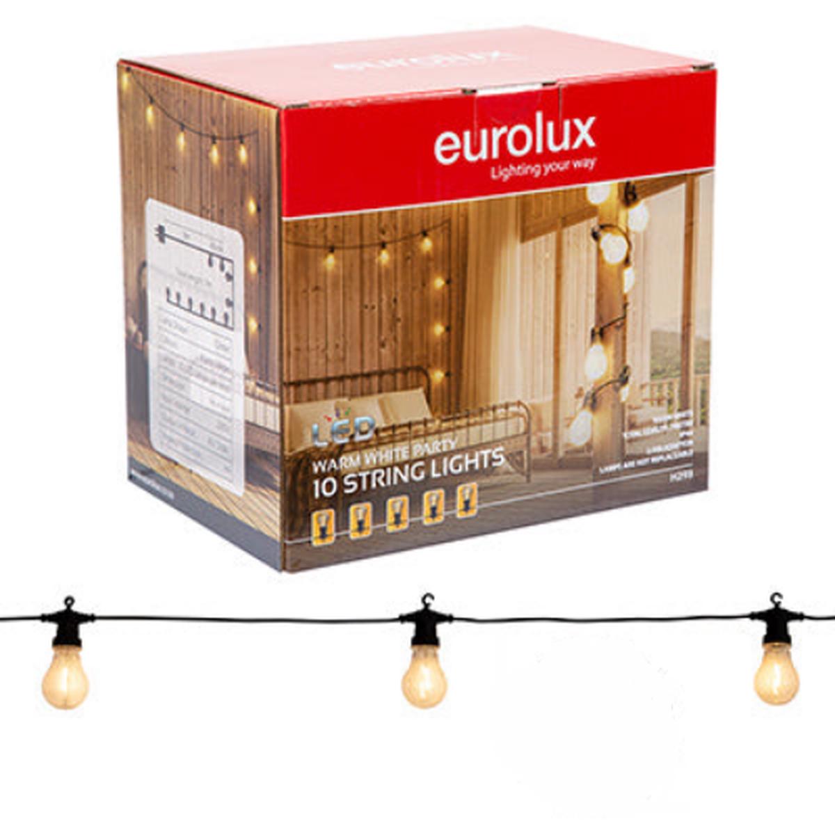Eurolux String Lights LED 10PK Warm White