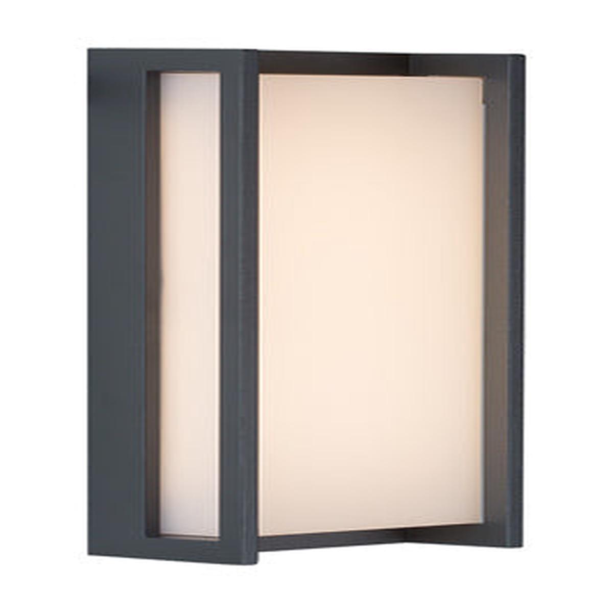 Eurolux Wall Light Qubo LED Outdoor Grey 17.3w 3000K