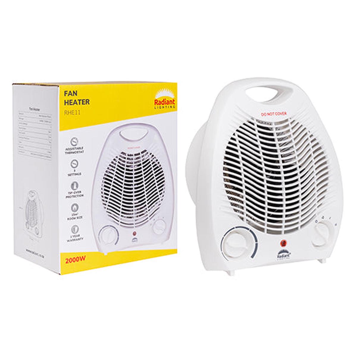 Fan Heater max 2000w with Thermostat