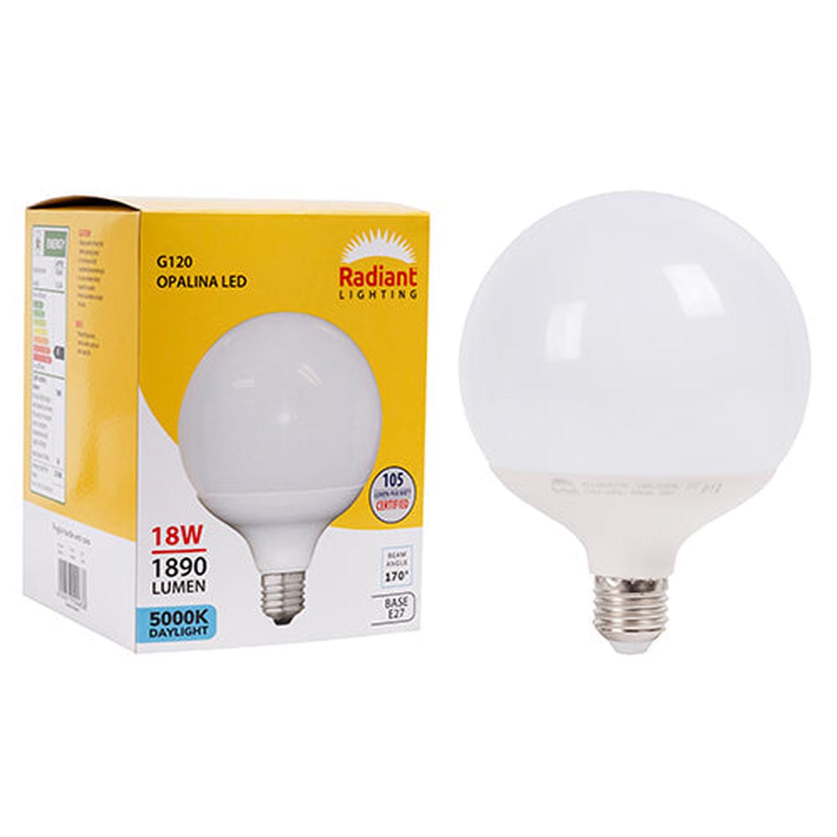 Radiant LED Opalina Frosted G120 18w E27 5000K N