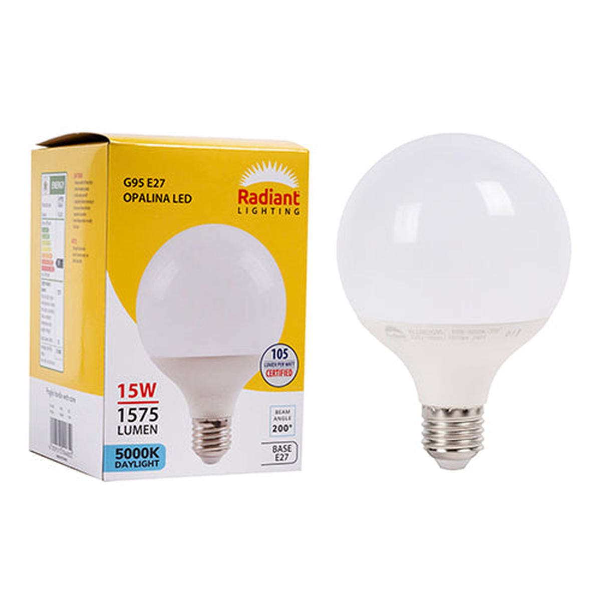 Radiant LED Opalina Frosted G95 15W E27 5000K N