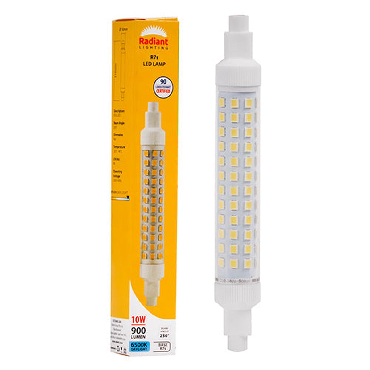 Radiant LED QI Clear 10w R7s J118mm 6500K N