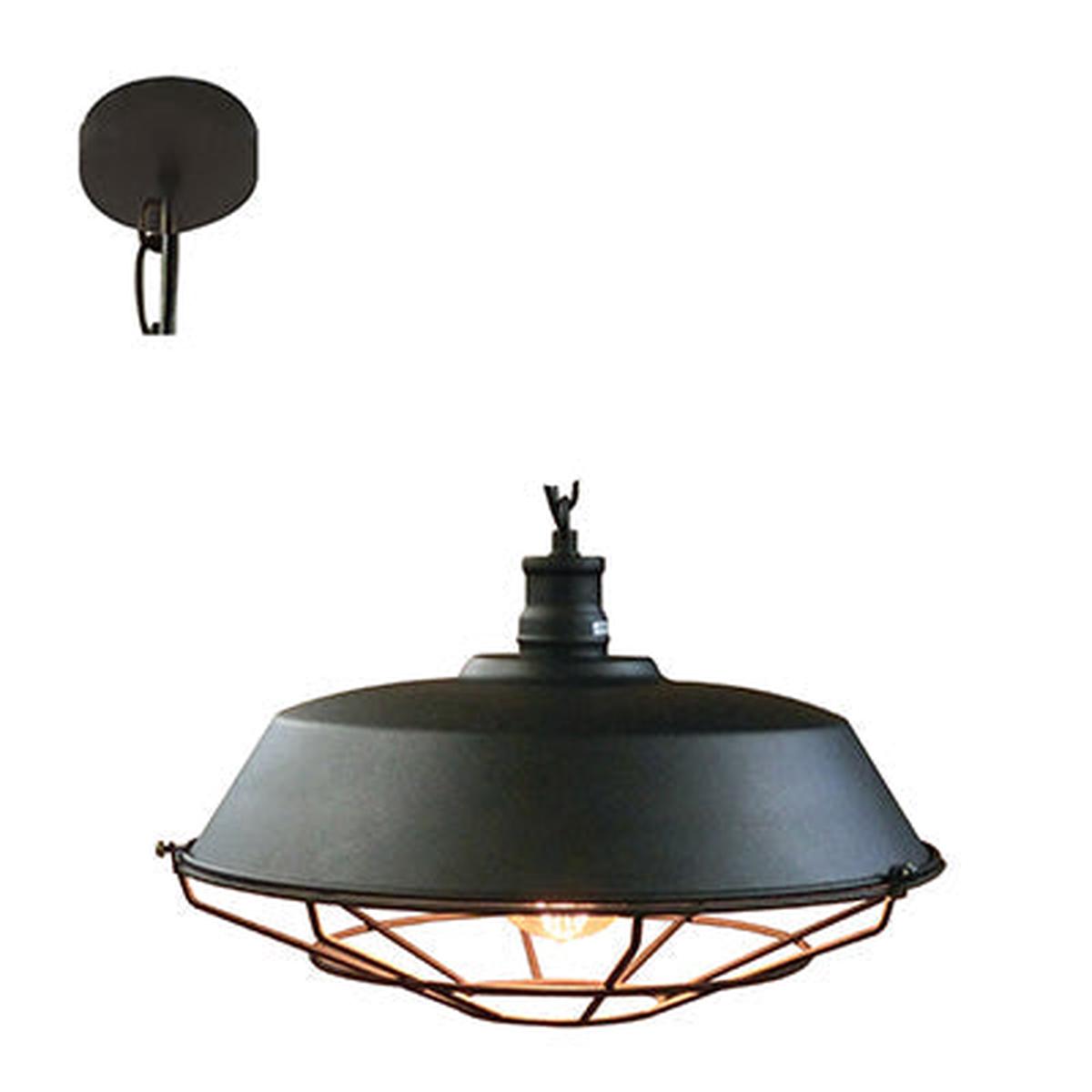 Radiant Pendant Grid 360mm Black E27 1x60w