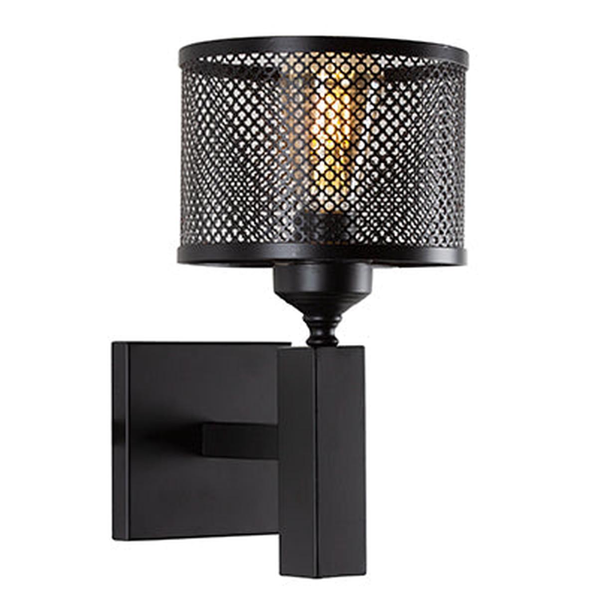 Radiant Wall Light Mesh Black E27 1x60w