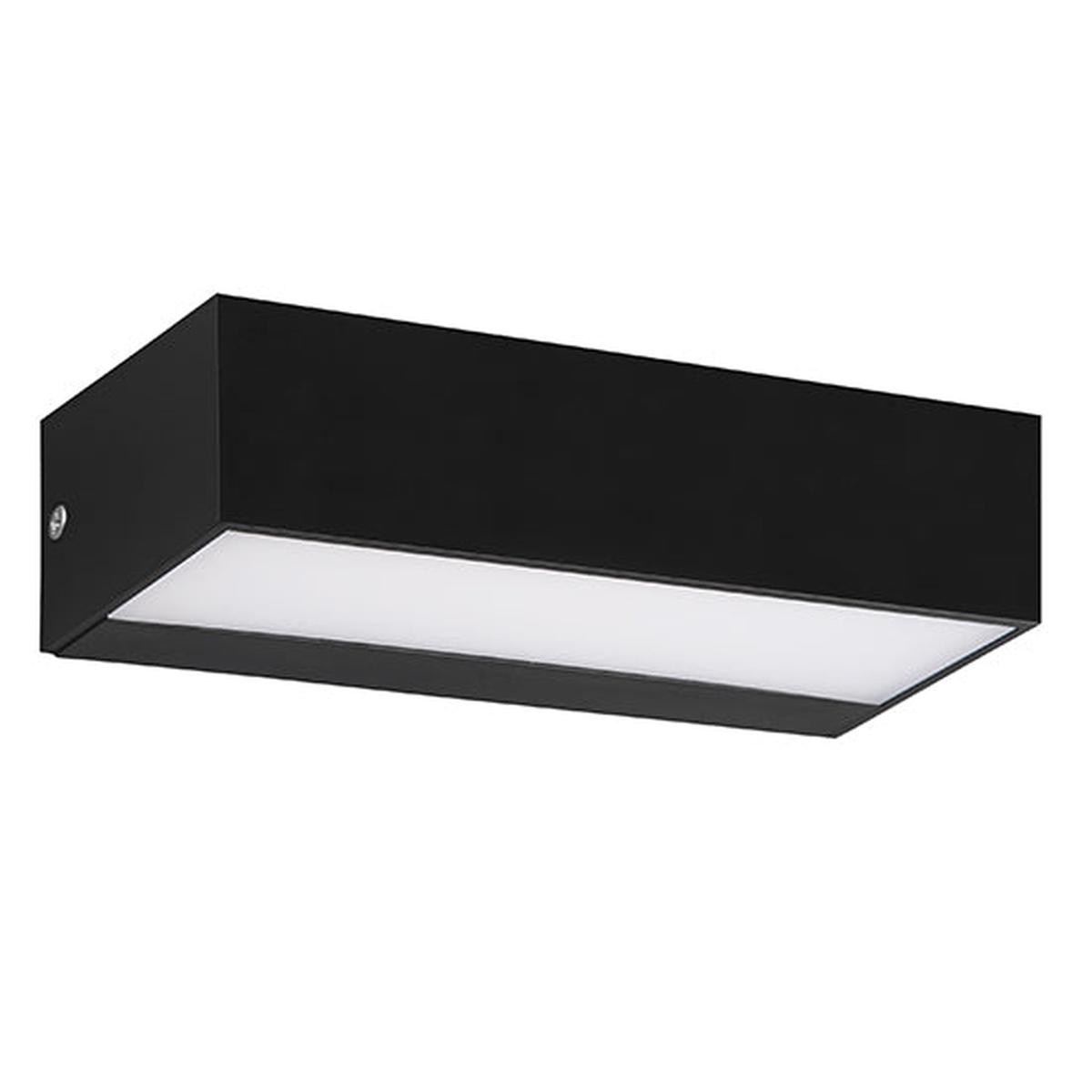 Radiant Wall Light Onyx Outdoor Black LED 2×4.5W
