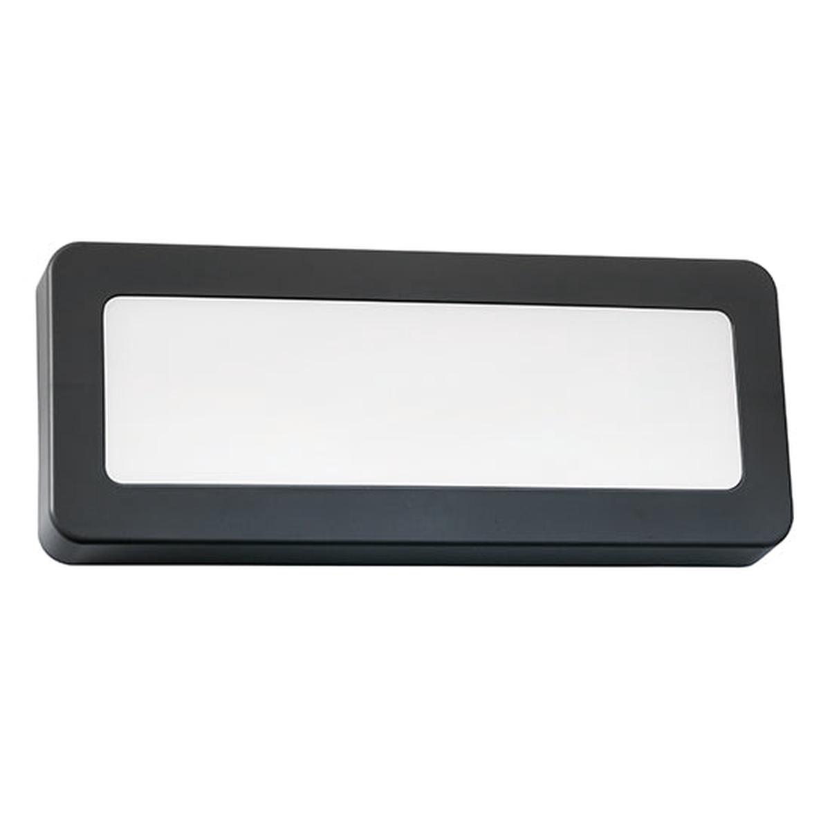 Radiant Wall Light Outdoor Square Black LED 5W