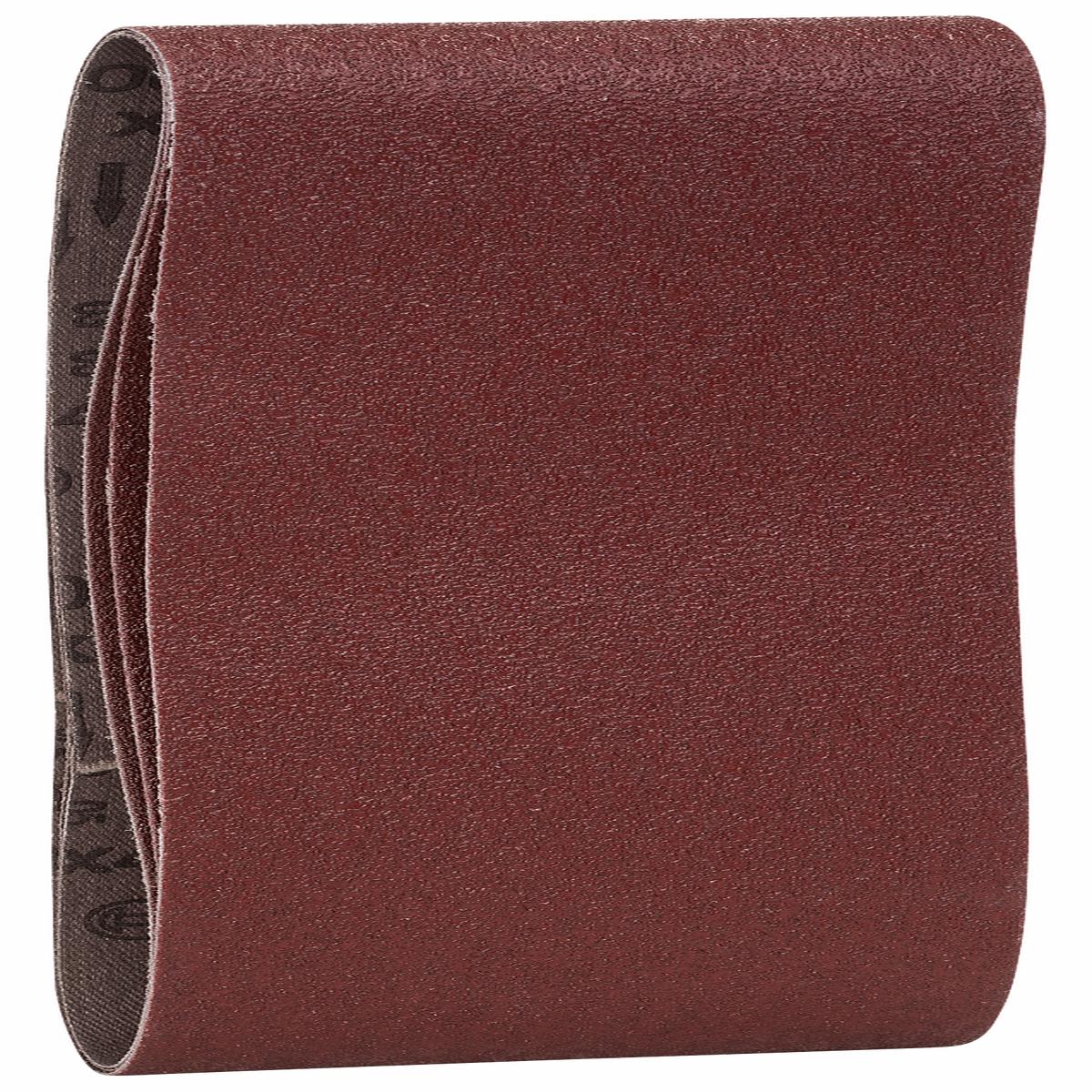Sanding belt red quality for belt sanders, 75 x 533 mm, 60, 80, 100, 3 pc