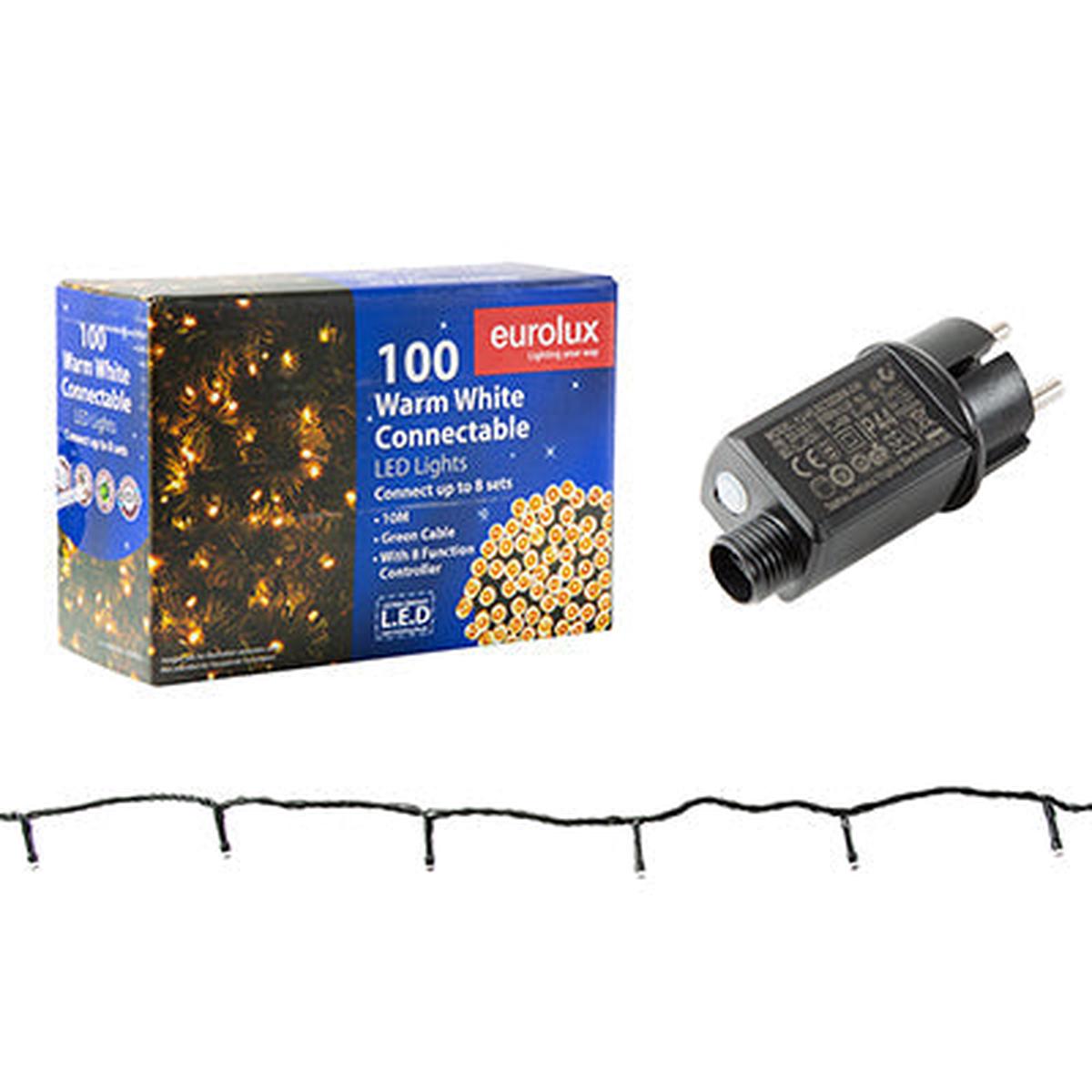 Eurolux 100 LED String Light 10M Warm White