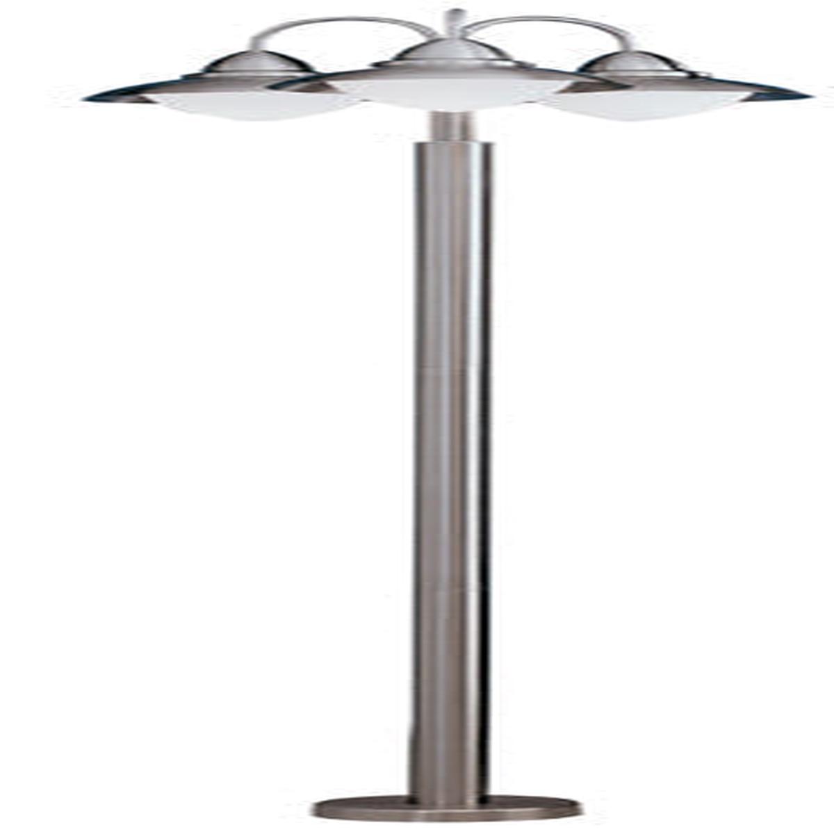 Eurolux Bollard Sidney 3 Light Pole Satin Chrome