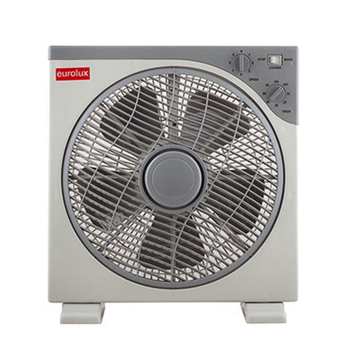 Eurolux Desk Box Fan Plastic 5 Blades White 40W