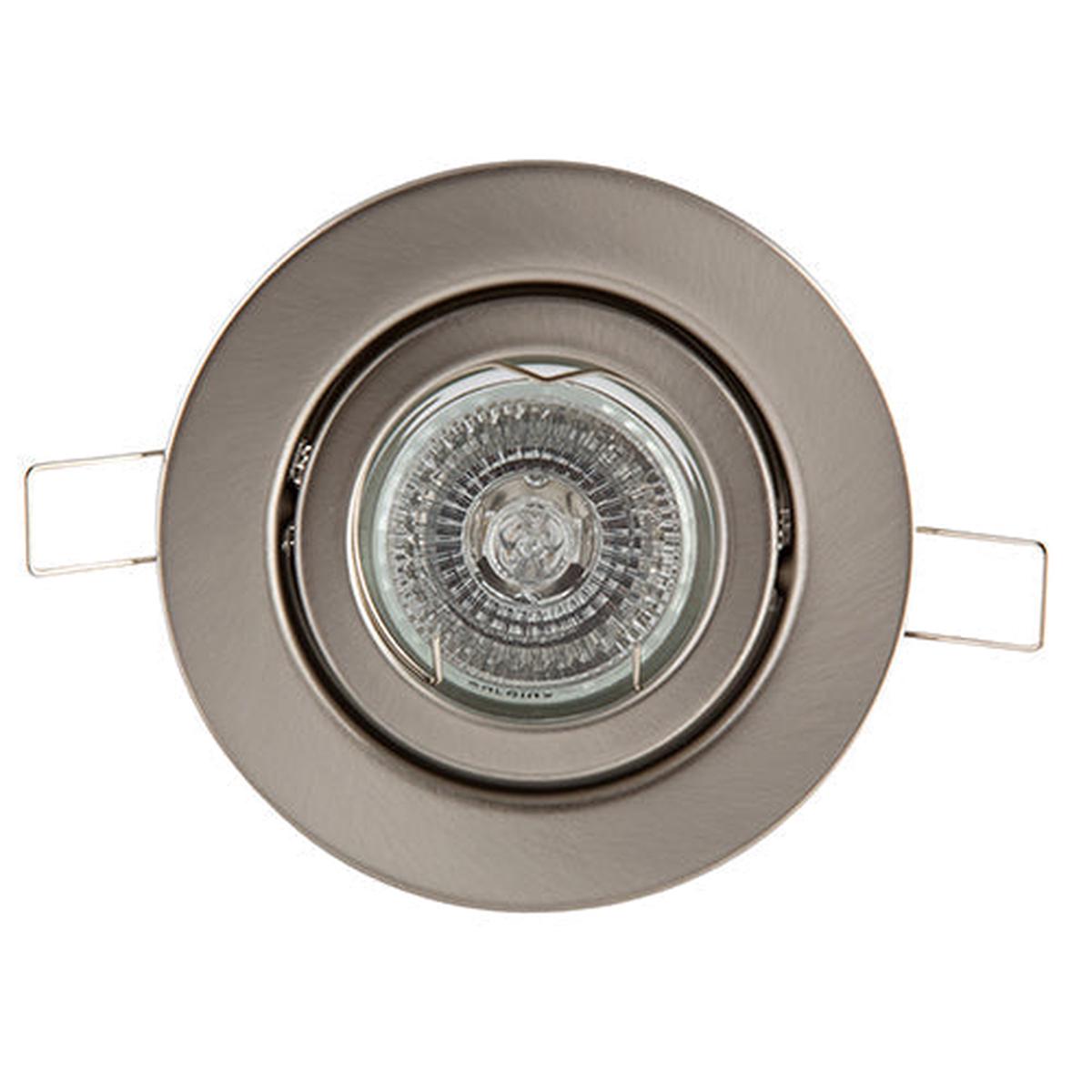 Eurolux Downlight Dicroic Swivel 12V 50W Satin Chrome