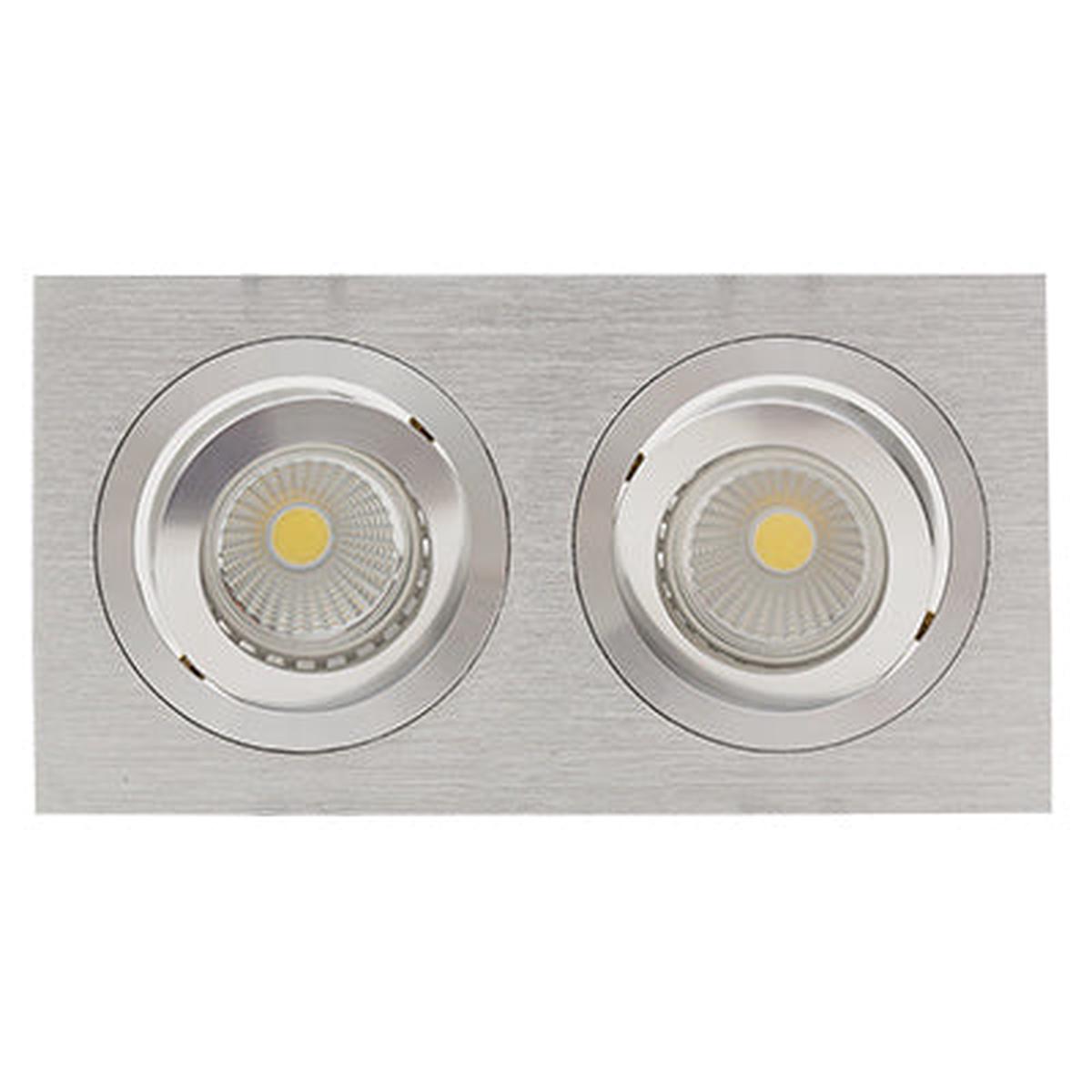 Eurolux Downlight Standard CNC Tilt Rectangular 175mm Alum.