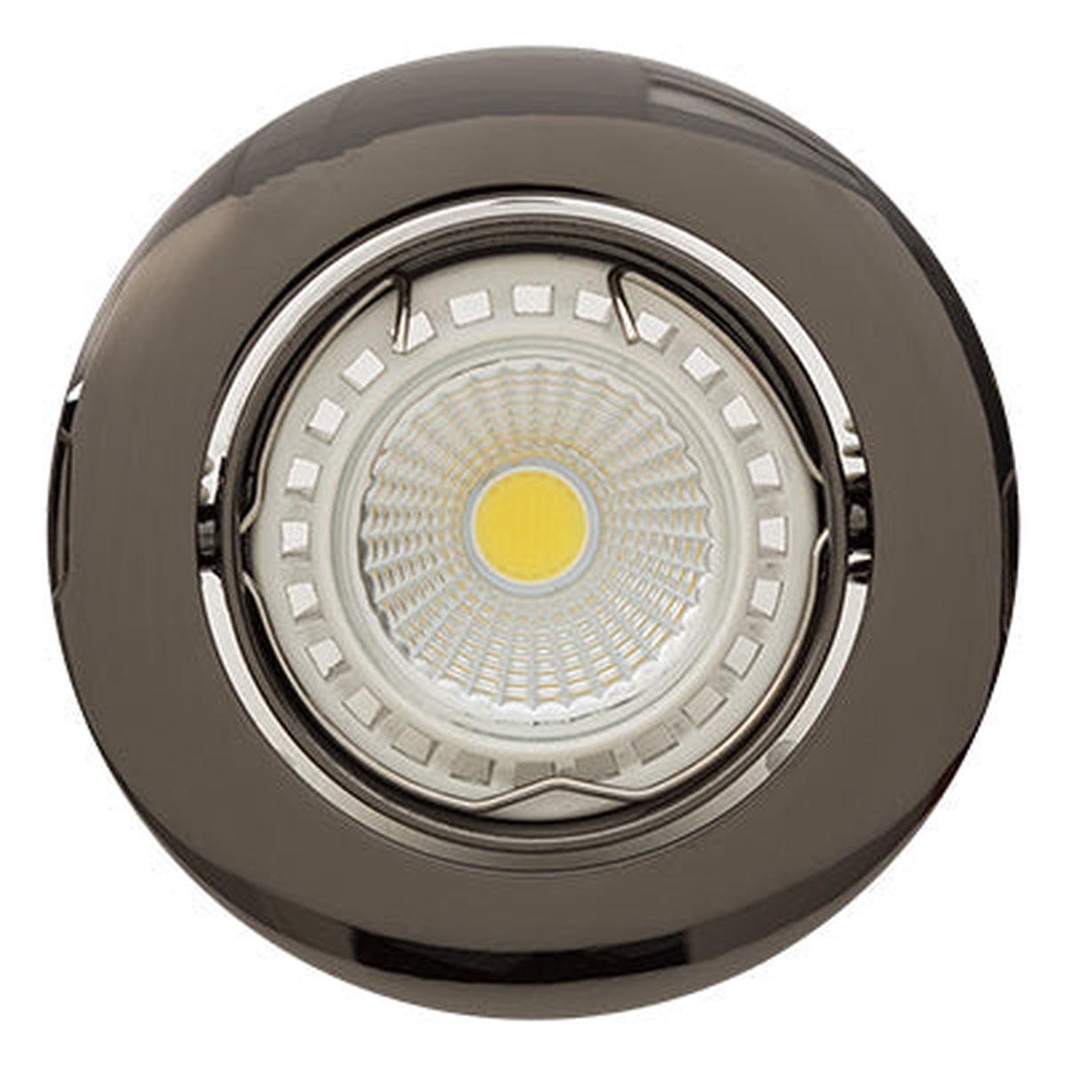 Eurolux Downlight Standard Tilt Curved Rim 83mm Gun Metal