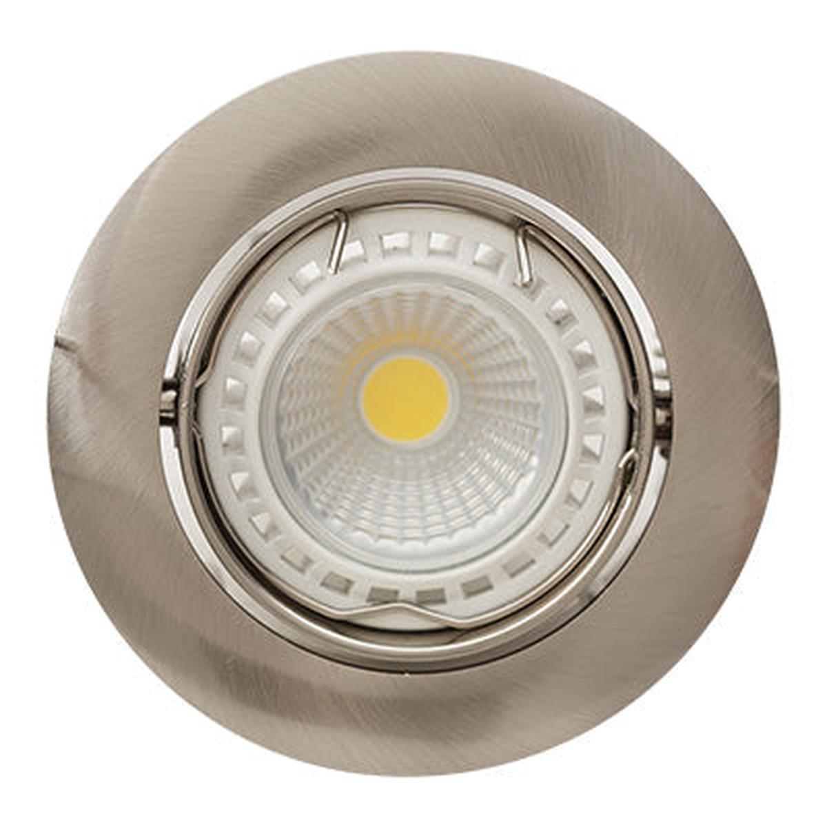 Eurolux Downlight Standard Tilt Curved Rim 83mm Satin Chrome