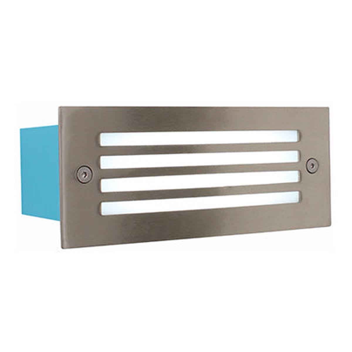 Eurolux Grid Footlight Satin Chrome LED 3000K