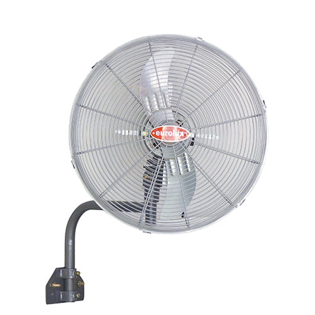 Eurolux Hurricane Wall Fan 2 Blades Silver 130W