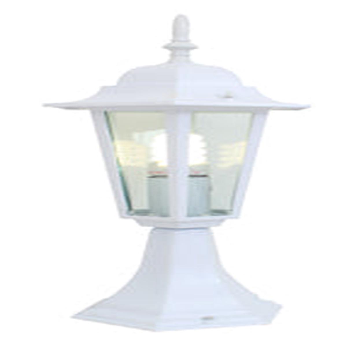 Eurolux Lantern 6 Panel Pedestal White