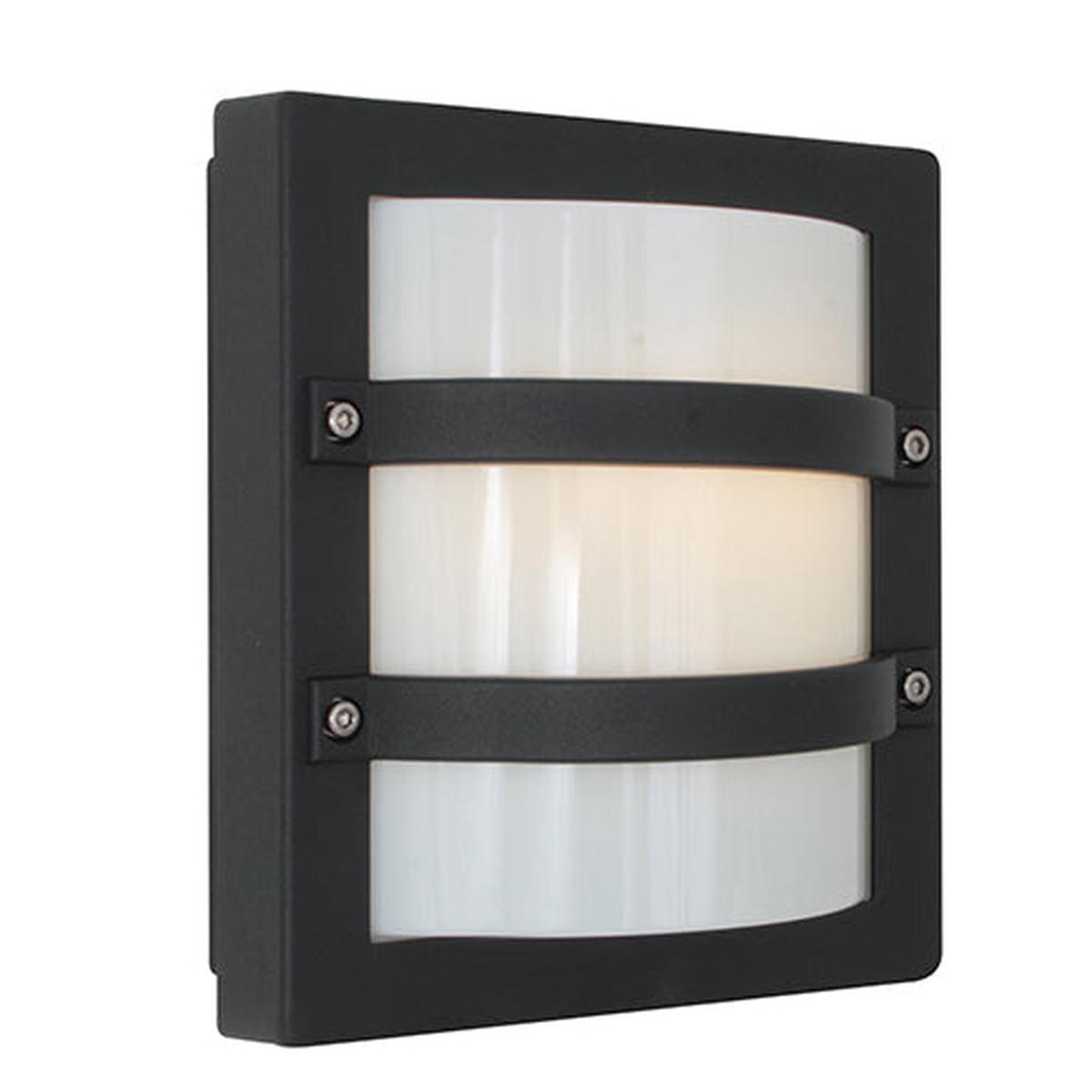 Eurolux Largo Bulkhead 240mm Black E27 1x60w