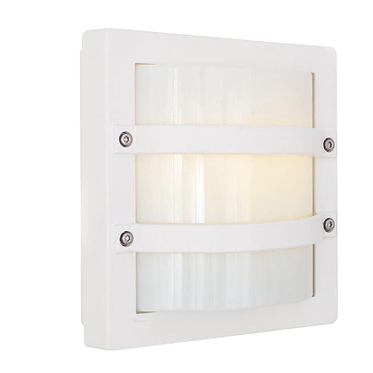 Eurolux Largo Bulkhead 240mm White E27 1x60w