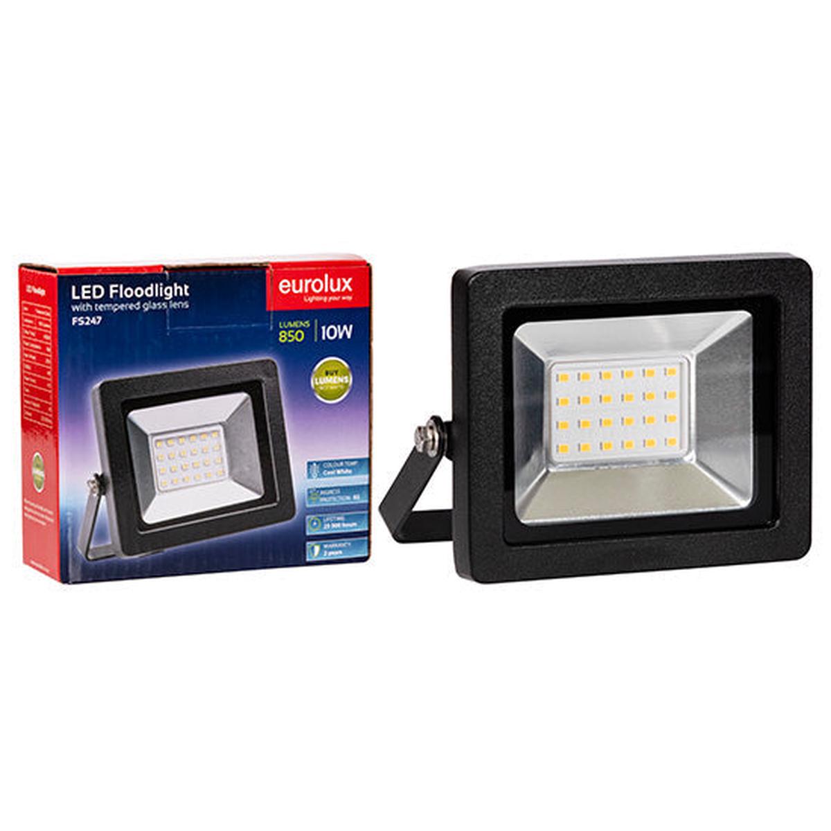 Eurolux LED 10w Floodlight Black