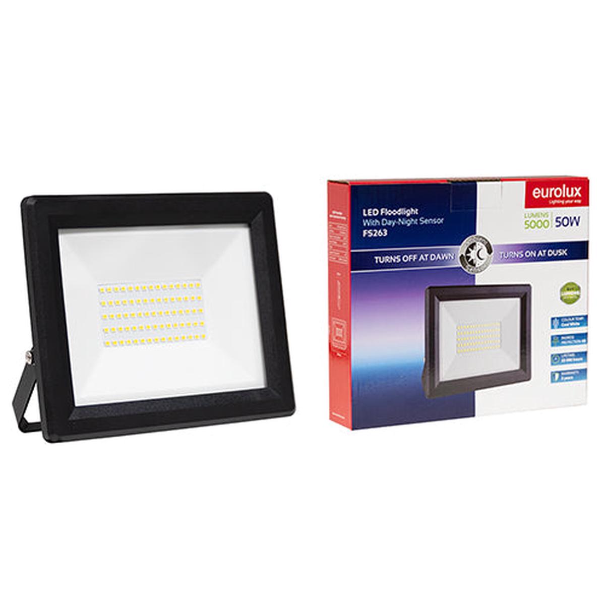 Eurolux LED 50W Floodlight Day/Night 4000K