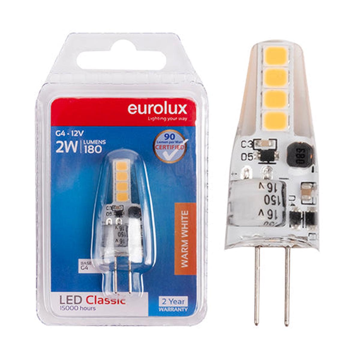 Eurolux LED Bi-Pin Classic 2w G4 3000K N