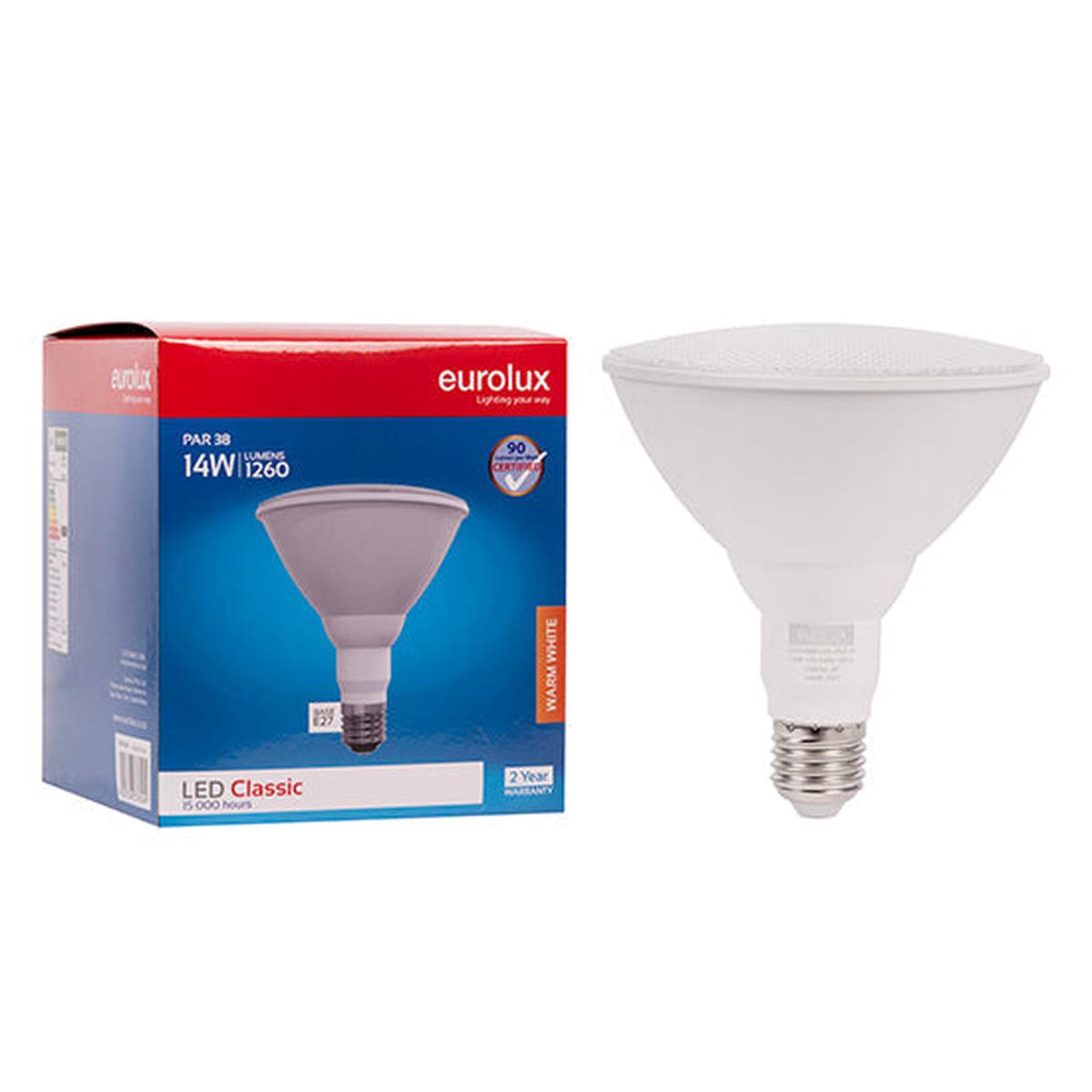 Eurolux LED Globe PAR38 Classic 14w E27 3000K N