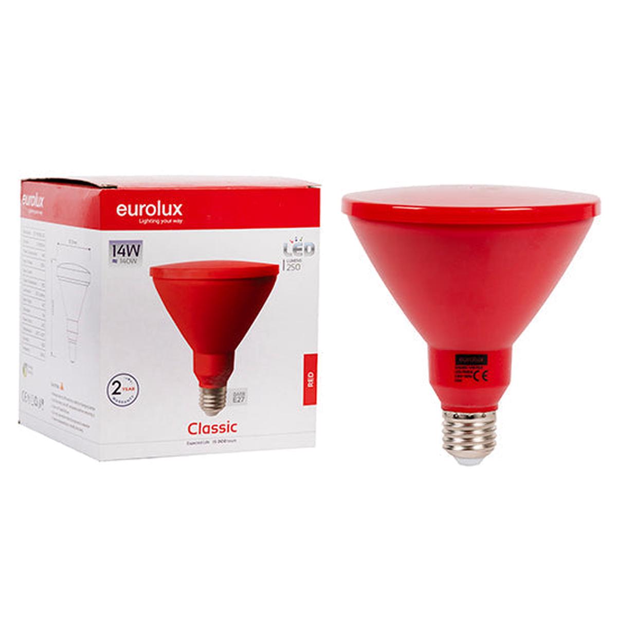 Eurolux LED Globe PAR38 Classic 14w E27 Red N