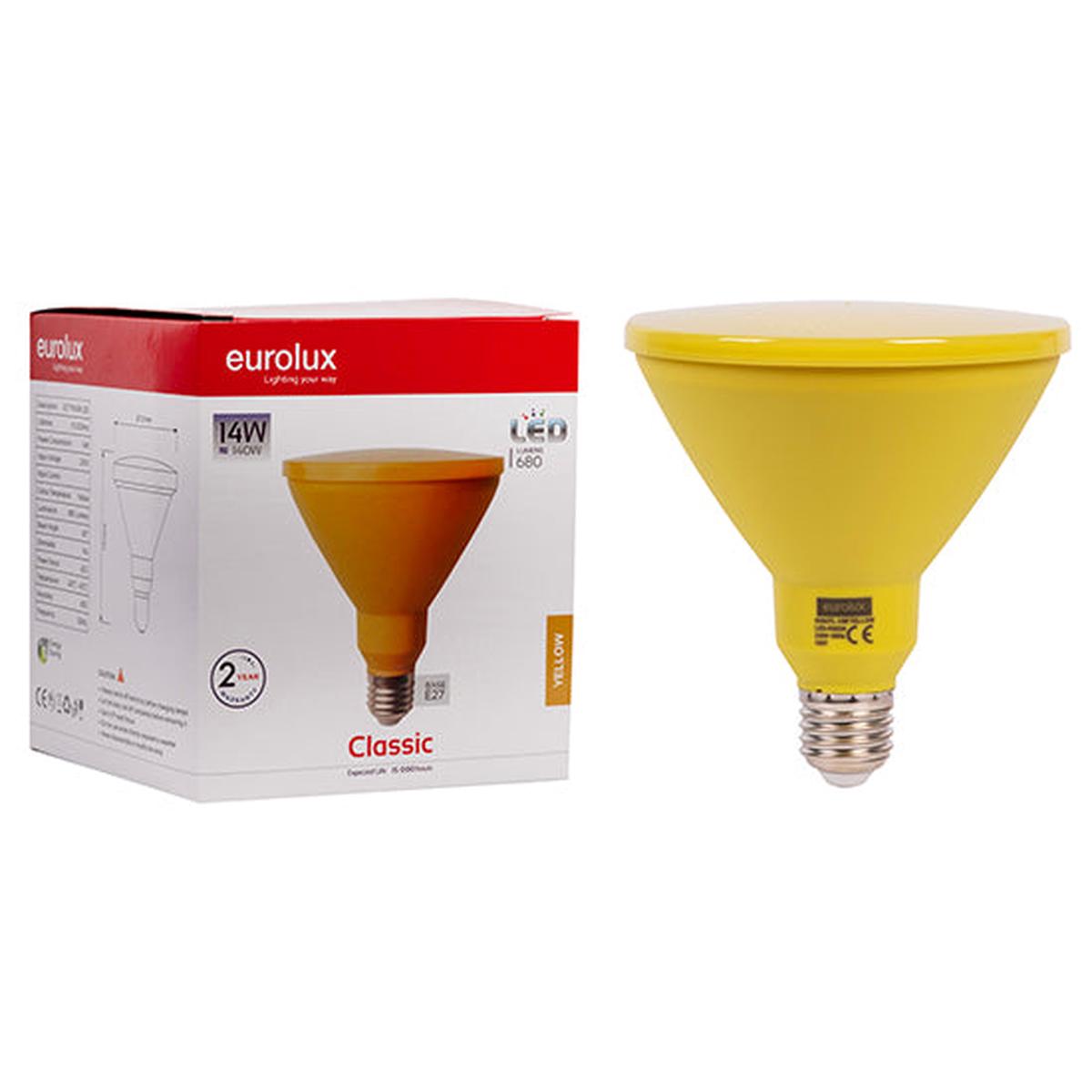 Eurolux LED Globe PAR38 Classic 14w E27 Yellow N