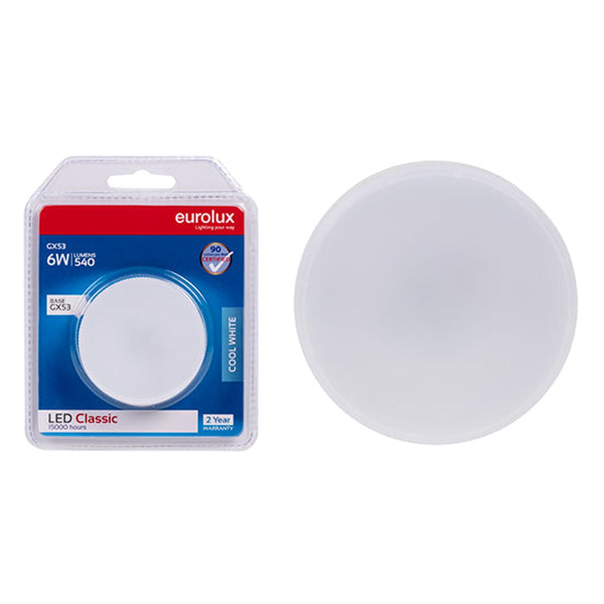 Eurolux LED GX53 Classic 6w 4000K N
