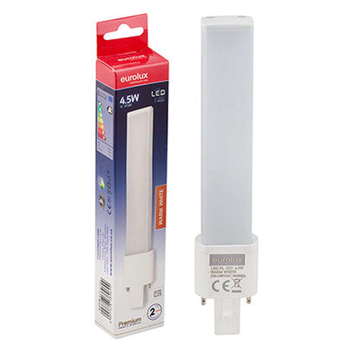 Eurolux LED PL 2Pin Premium 4.5W G23 3000K