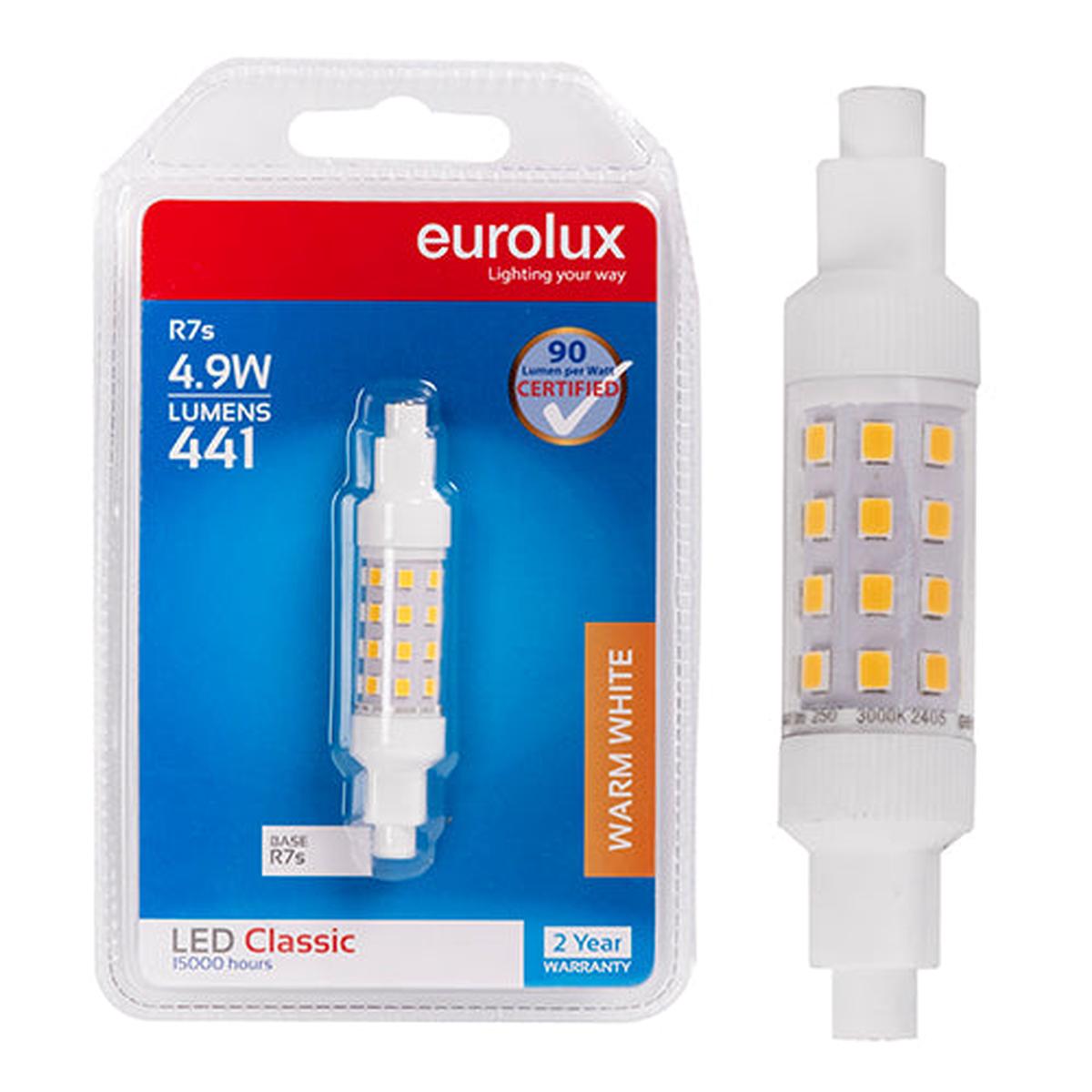 Eurolux LED QI Classic 4.9w R7s J78 3000K N