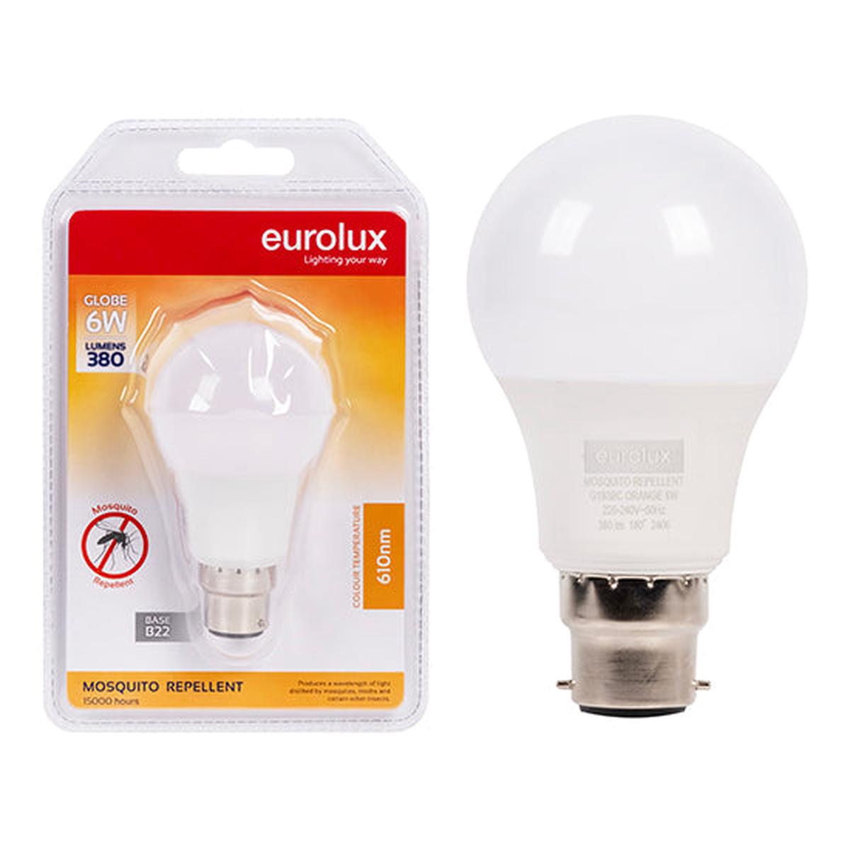 Eurolux Mosquito Repellent Globe 6w LED B22 N
