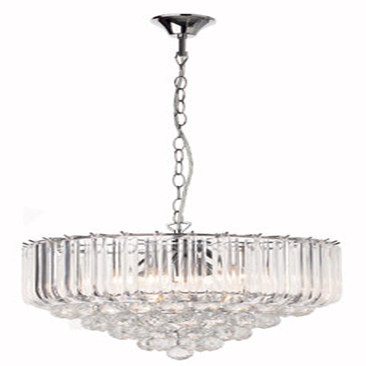 Eurolux Otis Acrylic Chandelier 415mm Chrome