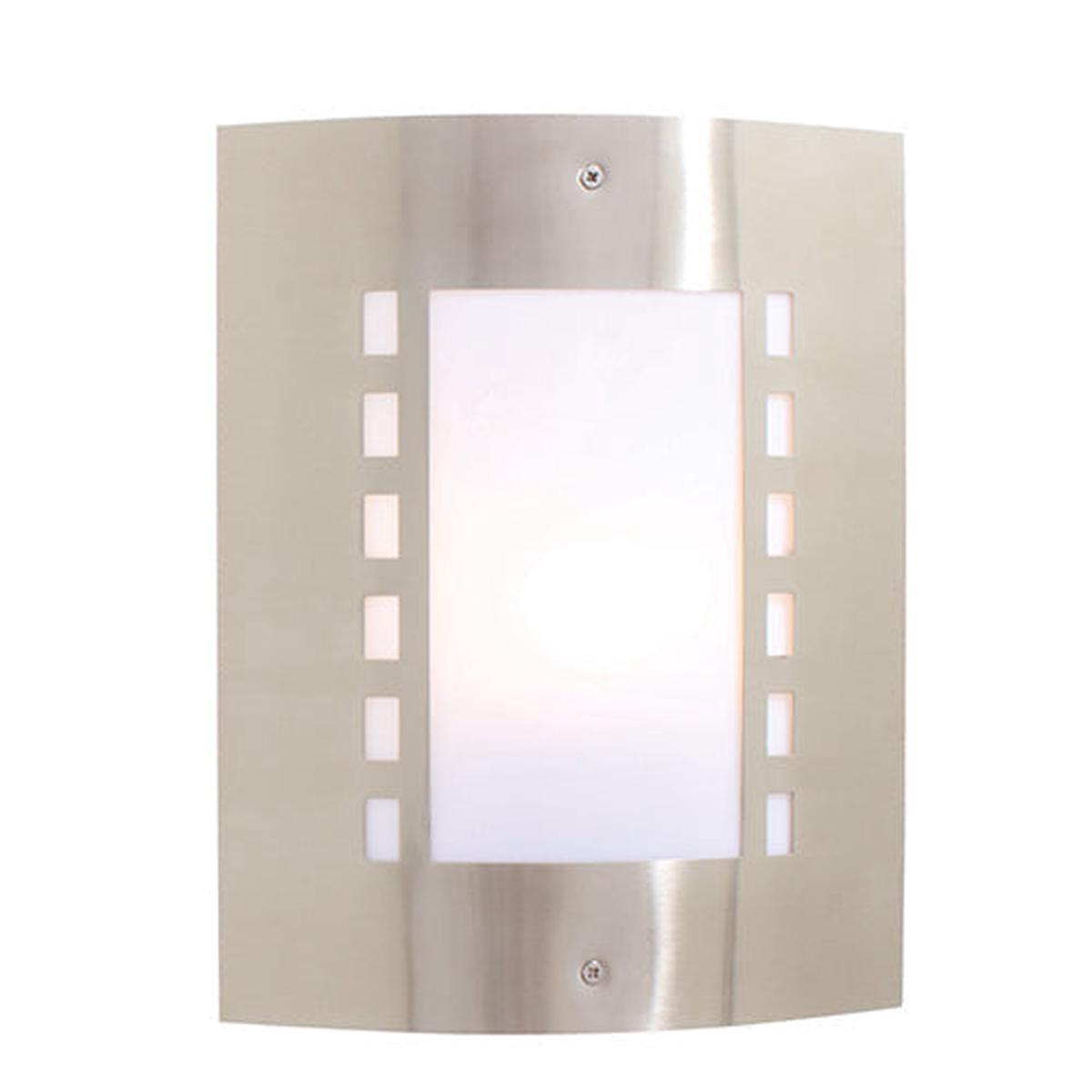 Eurolux Outdoor Wall Light Film Reel Design Satin Chrome