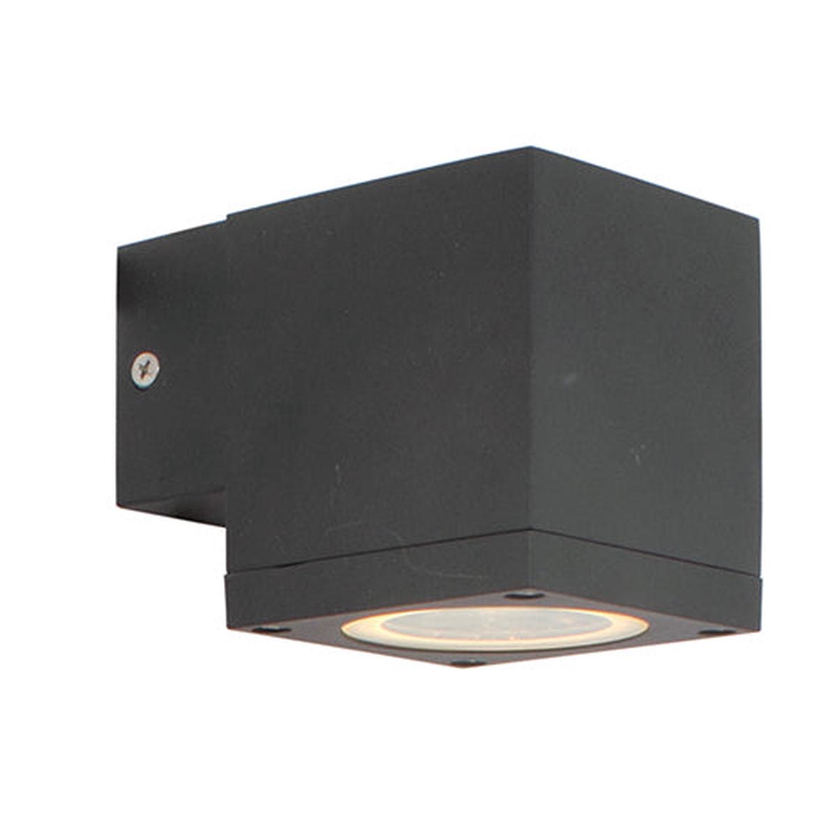 Eurolux Outdoor Wall Light Kube Down Or Up Only Black