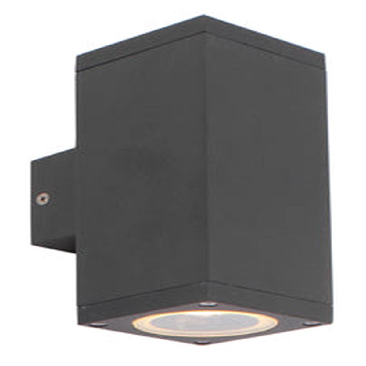 Eurolux Outdoor Wall Light Kube Up & Down Black