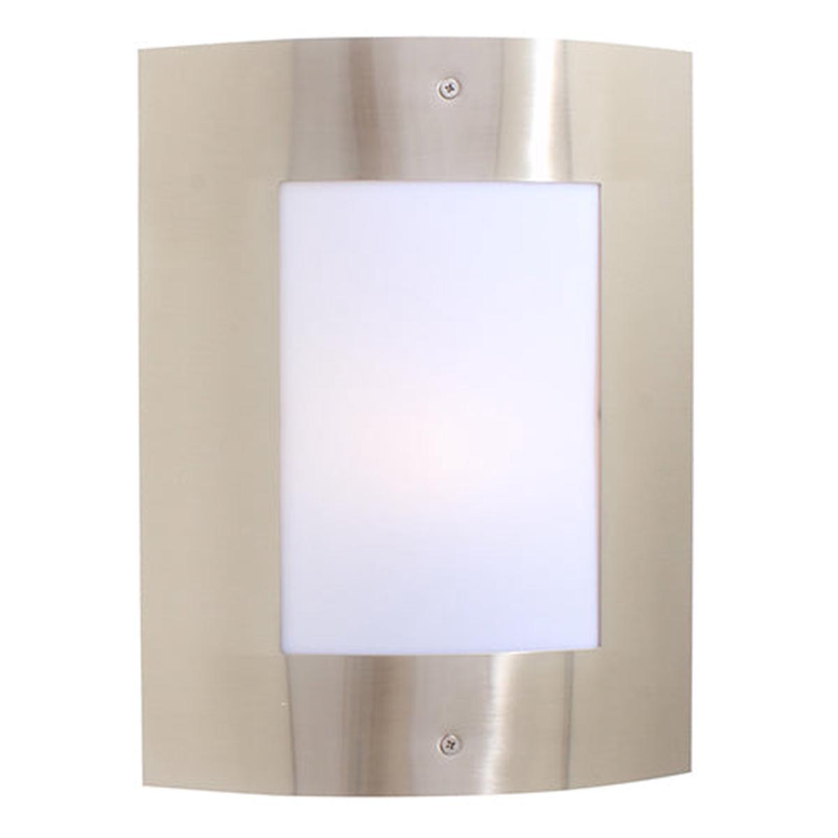 Eurolux Outdoor Wall Light Plain Design Satin Chrome