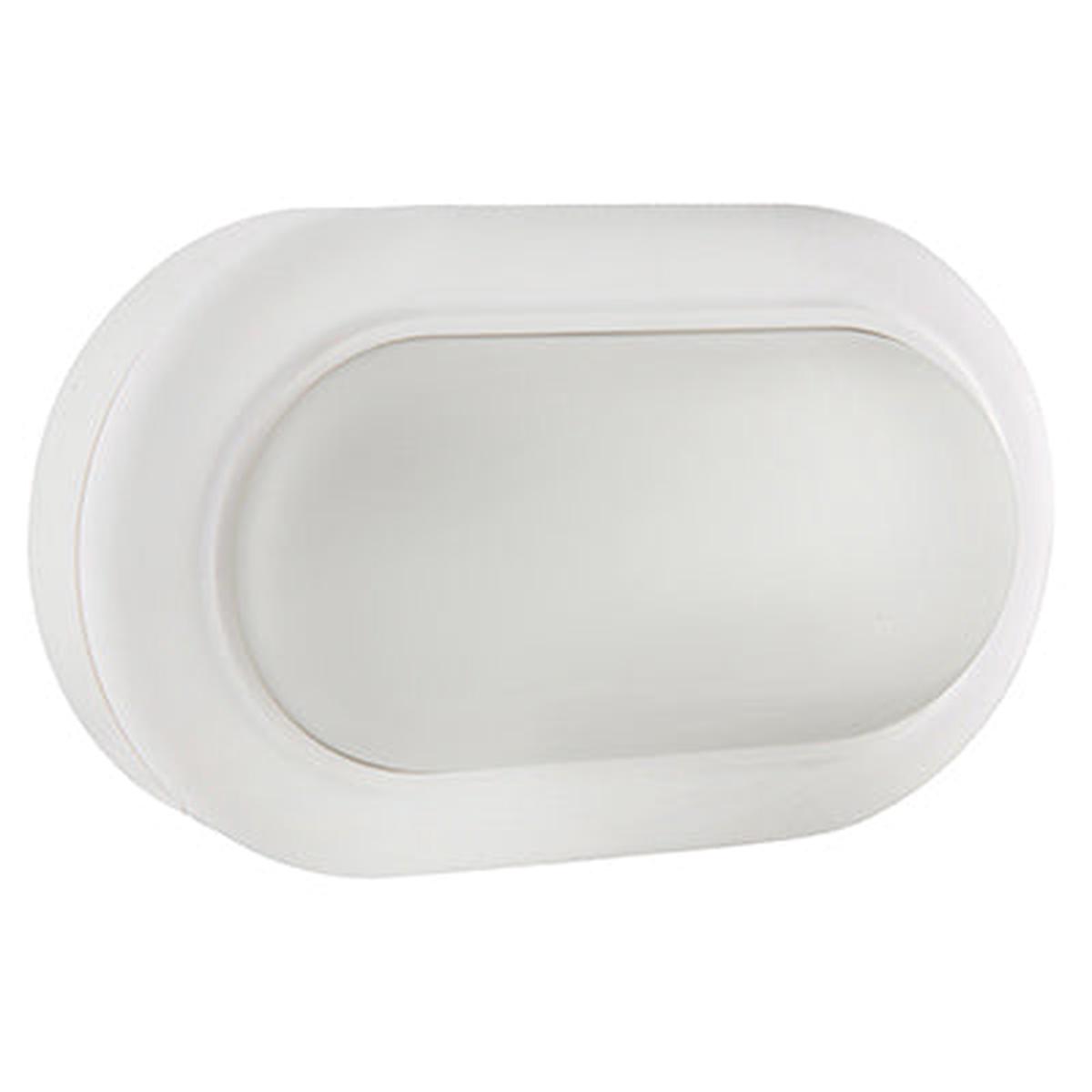 Eurolux Oval Bulkhead 170mm White LED 1x8w