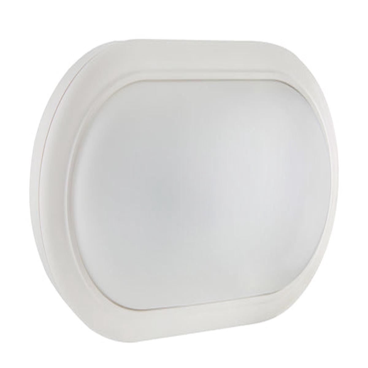 Eurolux Oval Bulkhead 221mm White LED 1x15W