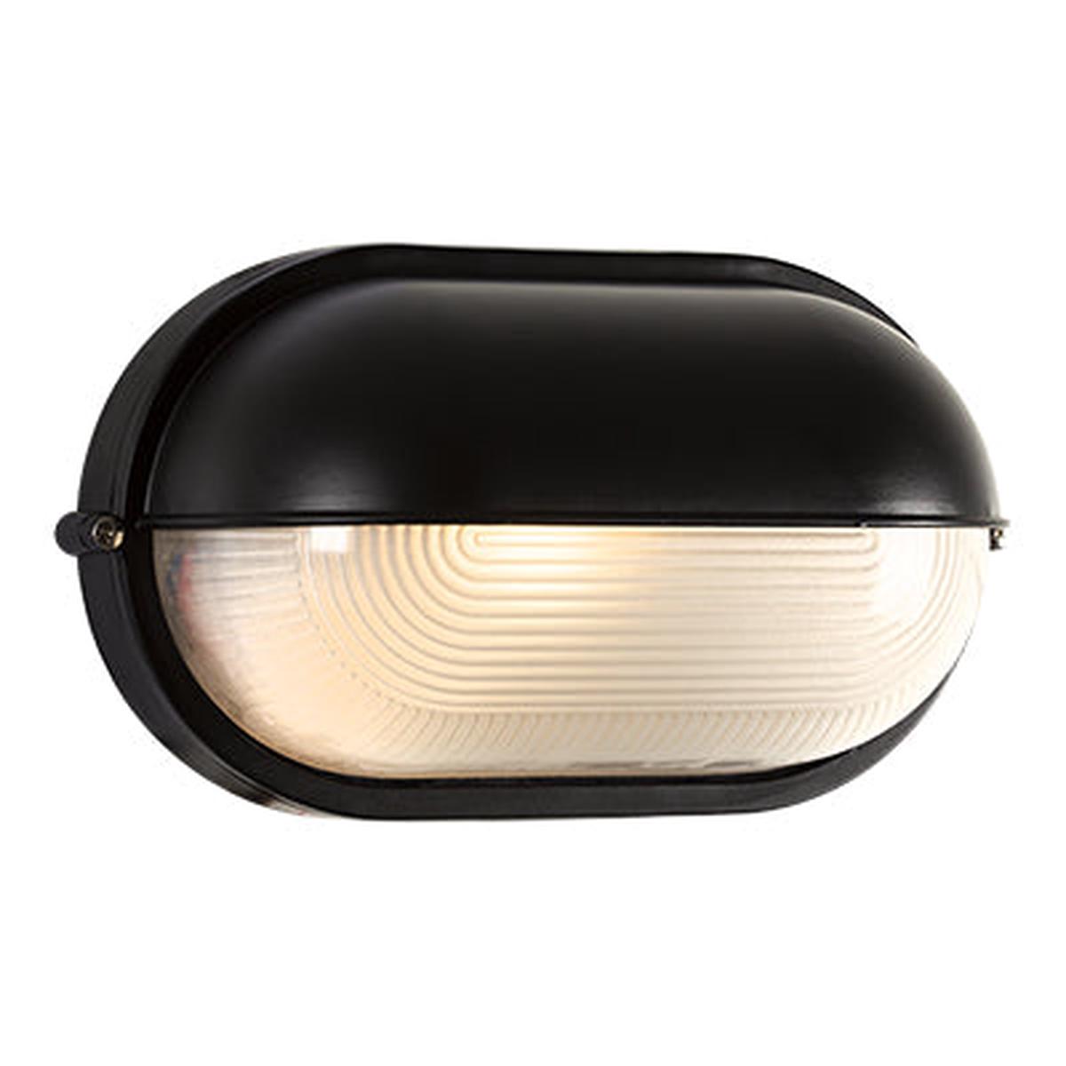 Eurolux Oval Bulkhead Large Eyelid Black 100w