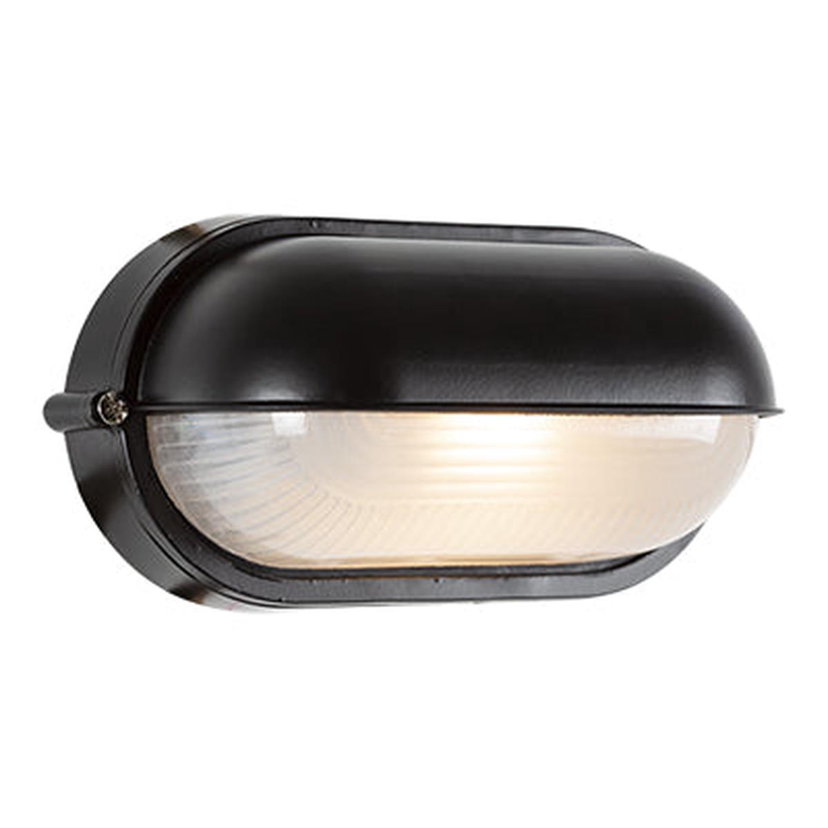 Eurolux Oval Bulkhead Small Eyelid 210mm Black