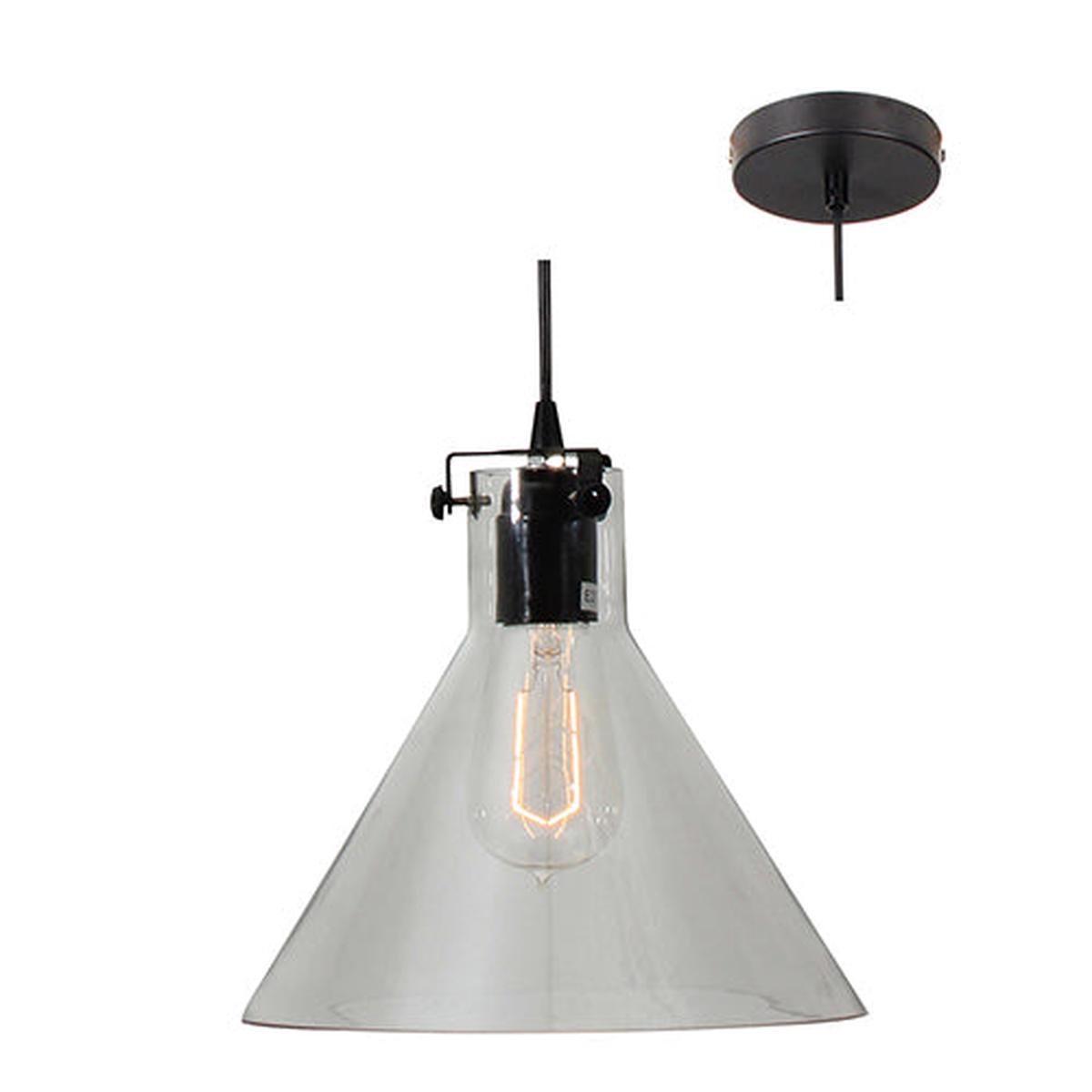 Eurolux Pendant Funnello 240mm Clear Glass