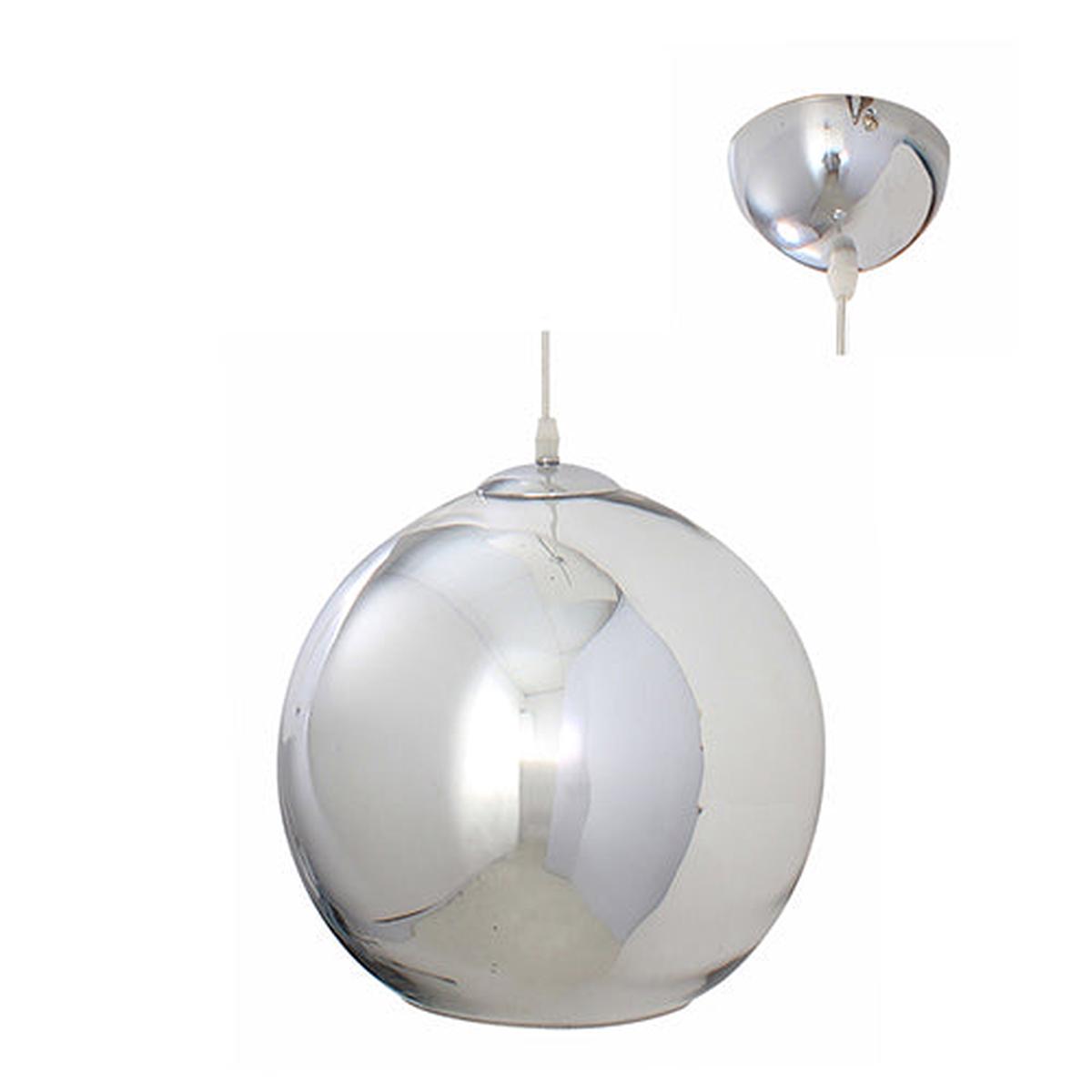 Eurolux Pendant Mercury Electroplated Chrome Glass
