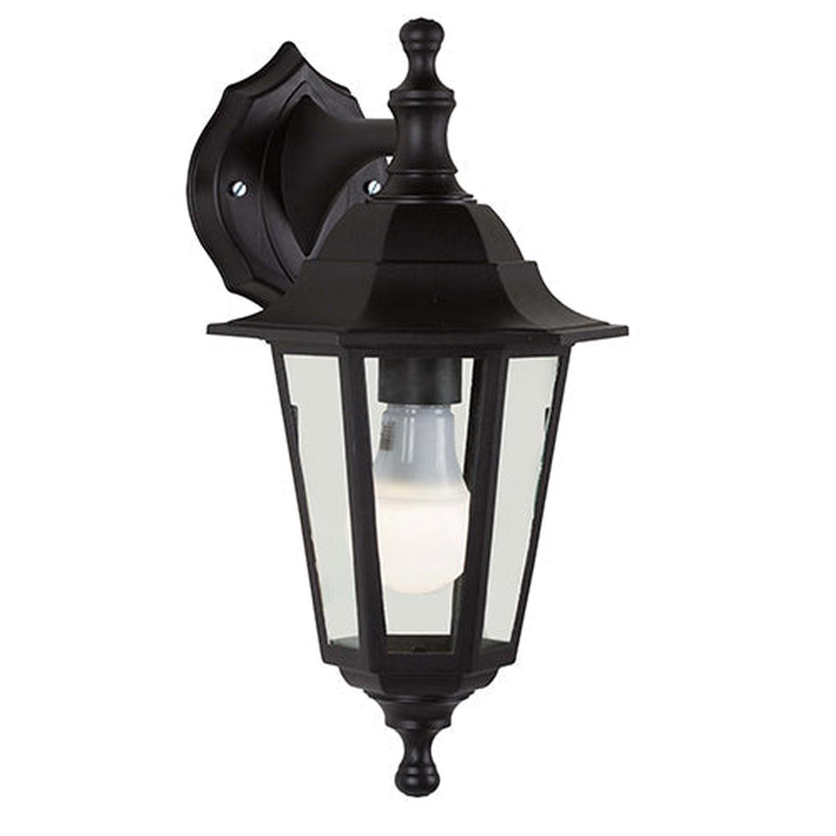 Eurolux Plastic Lantern 6 Panel Down Facing Black