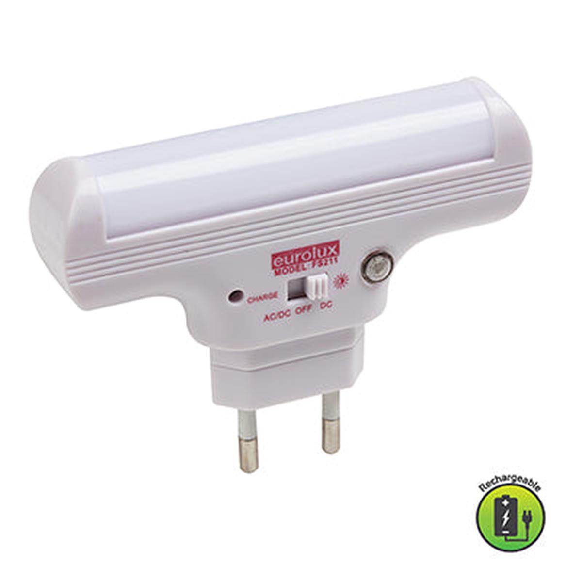 Eurolux Rechargeable Emergency SA Wall Socket Lamp