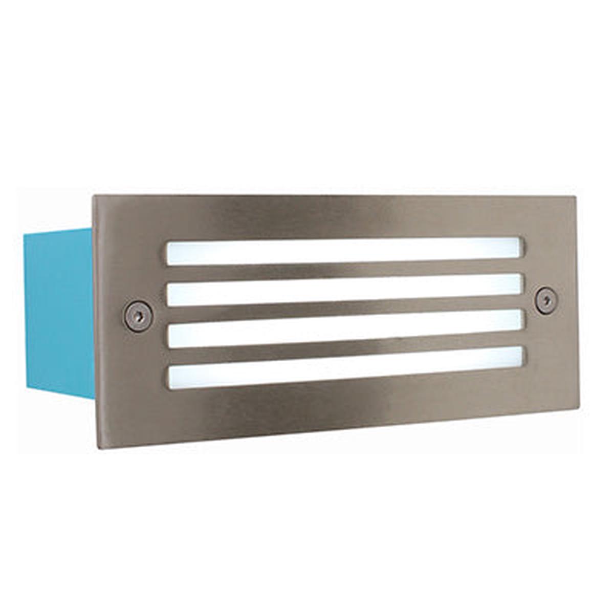 Eurolux Rectangular Grid Foot Light LED 6000K Satin Chrome